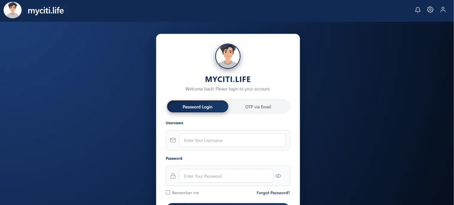 MyCiti Presales project screenshot