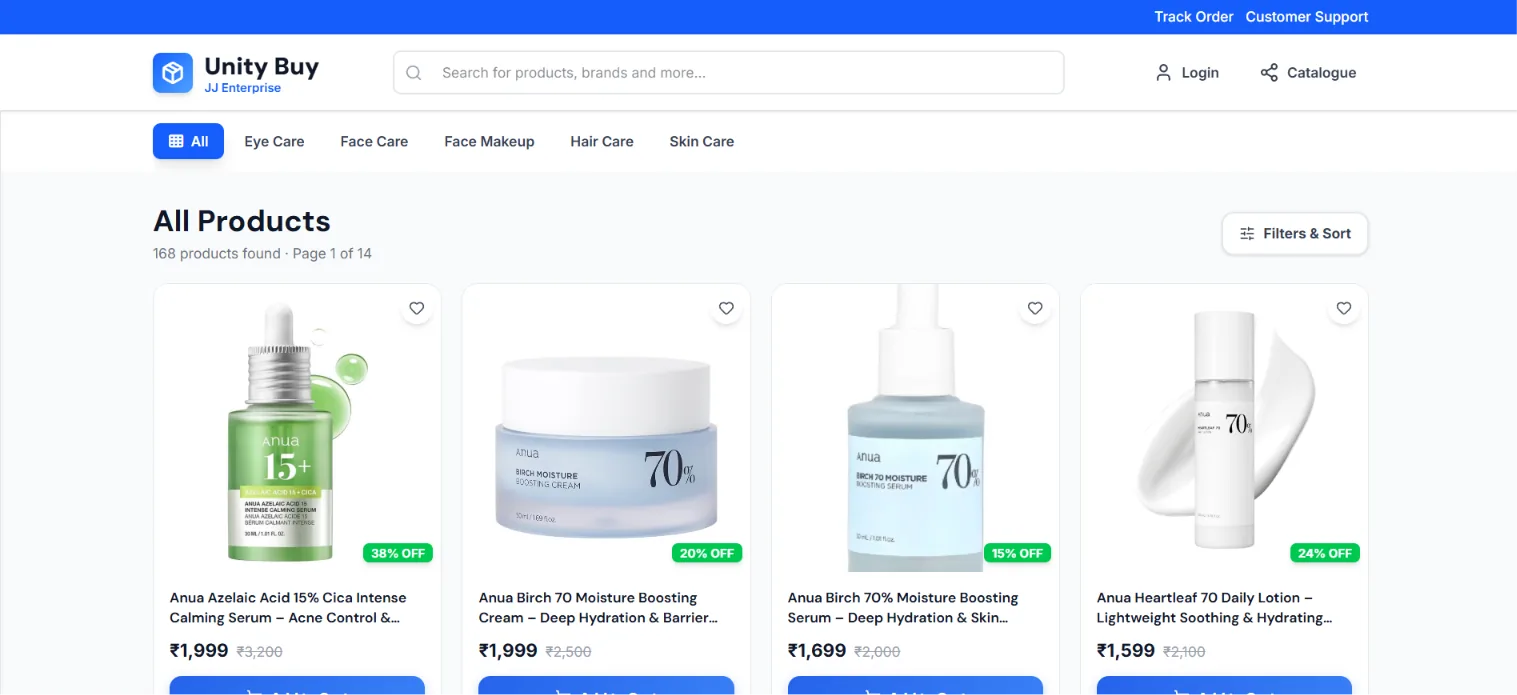Unity Buy project screenshot